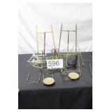 (13) Assorted Metal, Plastic Stands & Easels