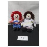 Pair of Raggedy Ann & Andy Dolls