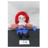 Raggedy Andy Doll w/Yarn Hair & Original Tag