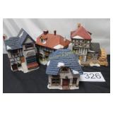 (4)  56 Dicken's Village Series H.P Village Shops