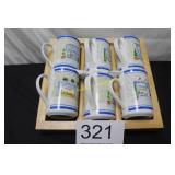 6 Piece Ceramic Mug Set