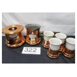 MCM Copper Pot & Mugs