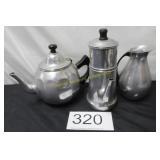 3 Piece Aluminum Set / Coffee Maker Etc.