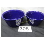 (2) Vintage American Pottery Nesting Bowls