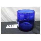 MCM Blown Cobalt Blue Ice Bucket