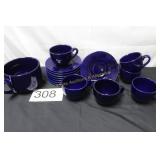 15 Piece Cobalt Blue Coffee Set