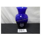 Cobalt Blue Classic Ginger Silhouette Vase