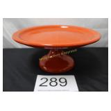 Bauer Pottery Pedestal Cake Stand