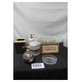 9 Pc. Powder Room Dï¿½cor Set