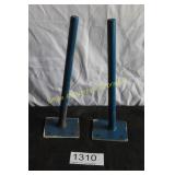 Pair of Metal Mounting Posts