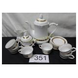 (15) Piece Wloclawek Porcelain Coffee Service