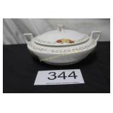 Homer Lauglin Floral Covered Casserole Dish