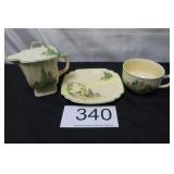 (3) Piece Homer Laughlin English Garden Tea Set