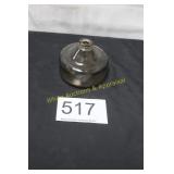 Heavy Glass Inkwell Base w/Embossed Lettering