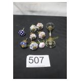 Decorative Hardware Lot/Ceramic Drawer Knobs