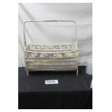 Wicker Caddy w/Carrying Handle (White)