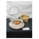 Assorted Woven Wicker Basket Collection