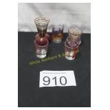(5) Pc. Toothpick Holders - Shot Glass & More