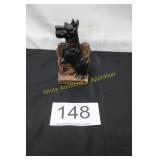 Vintage Scottie Syracowood Bookend