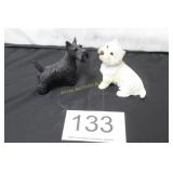 Scottie & Westie Dog Figurine Pair