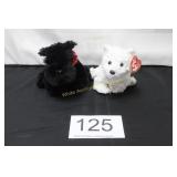 Plush Scottie & Westie Toy Pair
