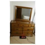 6 Drawer Dresser 32"T50"WX18"D W/ Mirror