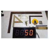 Framing Square, Folding Ruler, Tape Measure