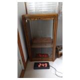 Glass Front Wooden Cabinet 42"X24"X16"