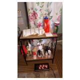 2) Shelf Metal Rack W/Contents
