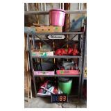 4) Shelf Metal Shelf, (No Contents)