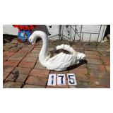 1) Concrete Swan 18" T