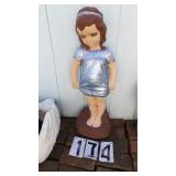 Concrete Little Girl 31" T