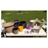 11) Plastic Planters