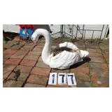 1) Concrete Swan 18" T