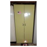 2) Door Metal Cabinet 67" T X 30" W X 15" D