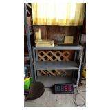 3) Shelf Metal Shelf (No Contents)