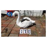 1) Concrete Swan 18" T