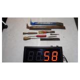 Flat Bars, Ice Picks, Punches, Chisels, Etc