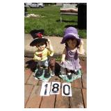 Boy & Girl Resin 20" T