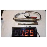 Grease Gun Oil Spout, & Filter Wrench