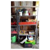 4) Shelf Metal Shelf, (No Contents)