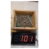 6D Common Nails & Wooden Box