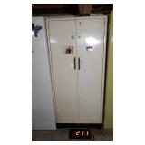 2) Door Metal Cabinet 66" T X 30" W X 15" D