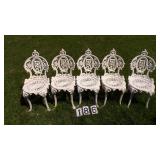 5) Cast Iron Lawn Chairs