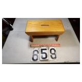 Small Oak Step Stool 15Lx7"Tx7"W