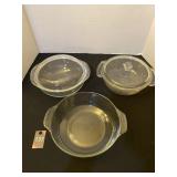 Casserole Dishes with 2 Lids