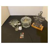 Candy Dish, Napkin Holder, S/P Shakers