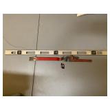 48" Level, Crowbar & Pipe Wrench