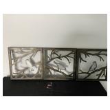 Metal Bird Frames 11" Square (3)
