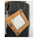 Antique Mirror & Hat Holder
